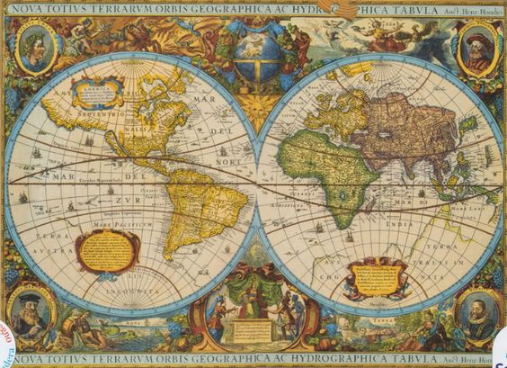 Concave Earth world maps in plain sight (Historical ancient maps ...